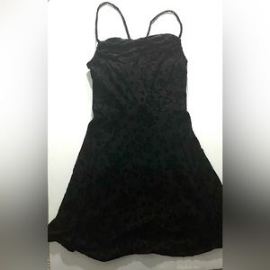 black floral print flowy dress